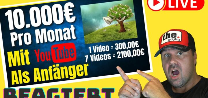 10.000€ PRO MONAT MIT YOUTUBE 💰 (YouTube Geld verdienen Anonym) [Reaction]