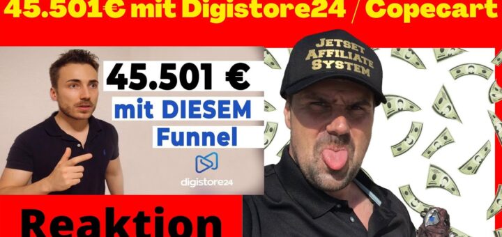 45.501€ mit DIESEM Digistore24 / Copecart Funnel [Michael Reagiertauf] Funnel erstellen / Vorlage