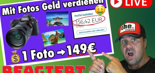 Passiv Geld verdienen mit Fotos 📸 149€ pro Bild + 100% Provision! 💰 [Reaction]