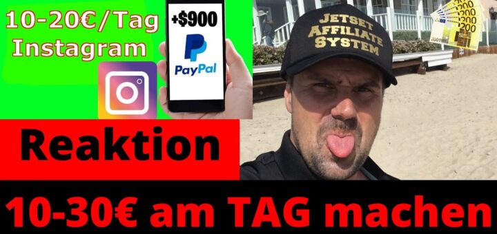 Wie DU pro Tag 10-30€ mit Instagram Nebenbei Verdienen Kannst!🤑💰 Michael REAGIERT