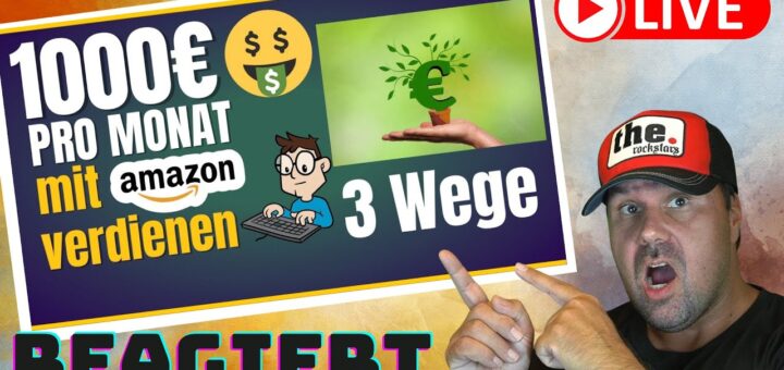 1000€ PRO MONAT mit Amazon verdienen (3 Wege)💰 Online Geld verdienen als Anfänger [Reaction]