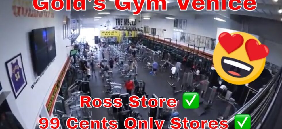 Vlog #12 Gold's Gym Venice ✅  Ross Store ✅  99 Cents Only Stores deutsch ✅